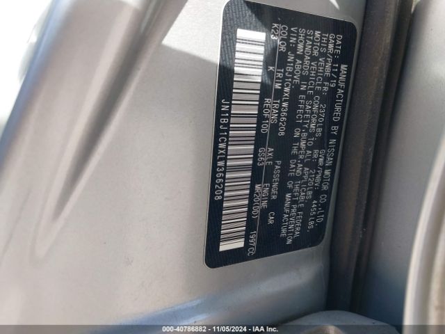 JN1BJ1CWXLW366208 Nissan Rogue Sport Sv Awd Xtronic Cvt