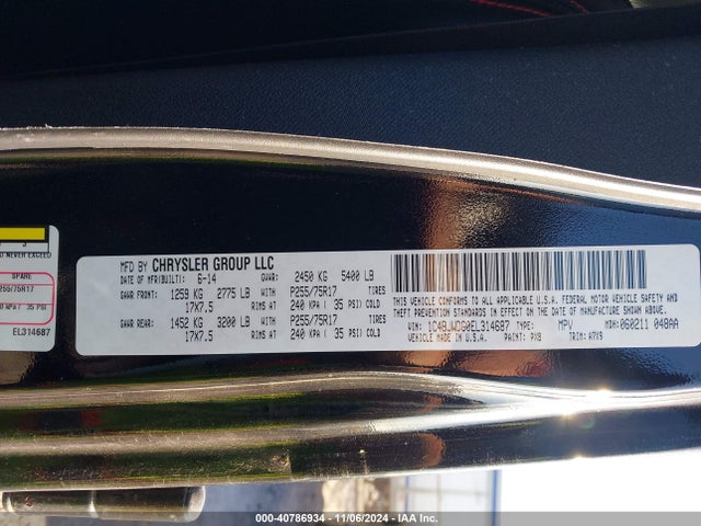 1C4BJWDG0EL314687 Jeep Wrangler Unlimited Sport
