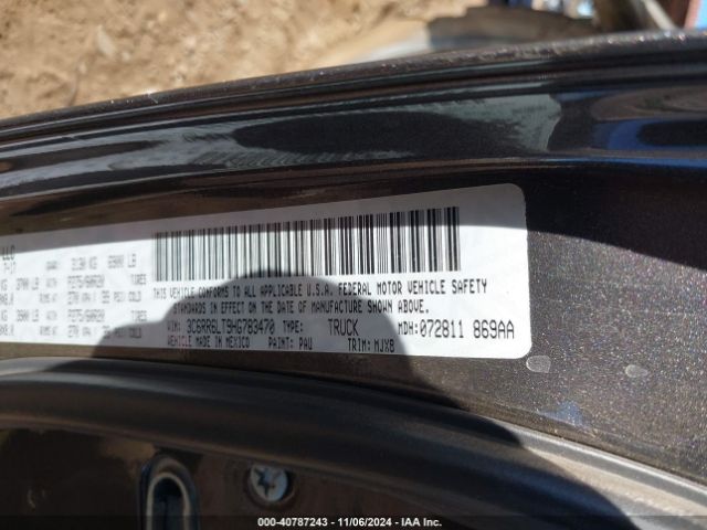 3C6RR6LT9HG783470 RAM 1500 Big Horn  4x2 5'7 Box