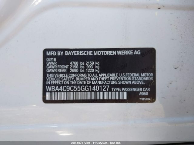WBA4C9C55GG140127 BMW 428i Gran Coupe Xdrive