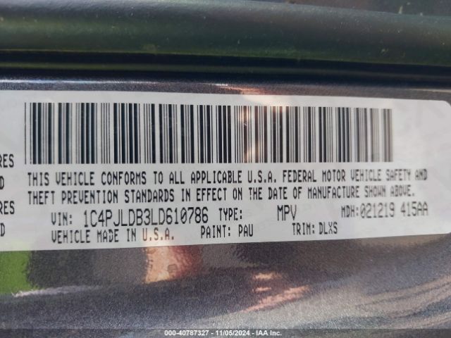1C4PJLDB3LD610786 Jeep Cherokee Limited Fwd