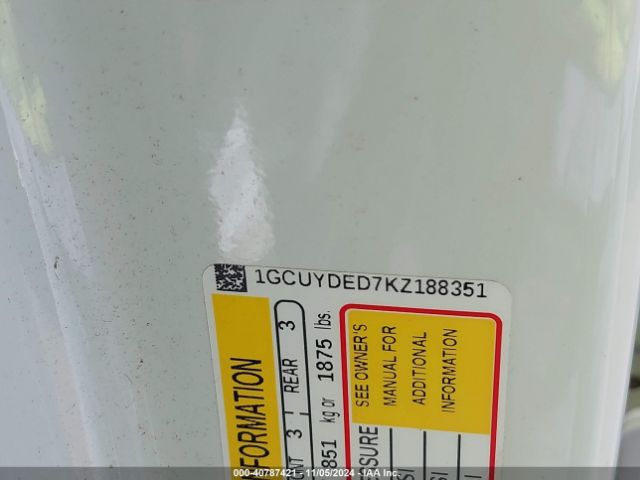 1GCUYDED7KZ188351 Chevrolet Silverado 1500 Lt
