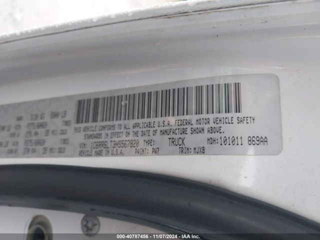 1C6RR6LT3HS567820 RAM 1500 Big Horn  4x2 5'7 Box