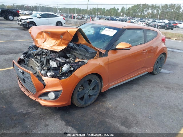 Hyundai Veloster Turbo W/black 2014 KMHTC6AE2EU206949 Image 2