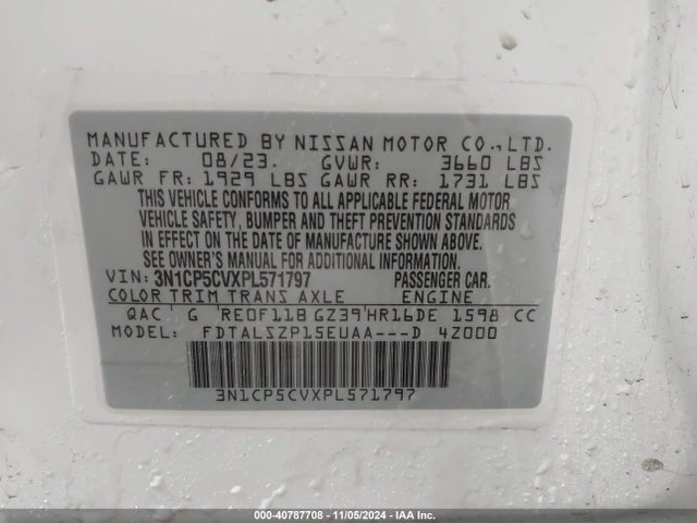 Nissan Kicks Sv Xtronic Cvt 2023 3N1CP5CVXPL571797 Image 9