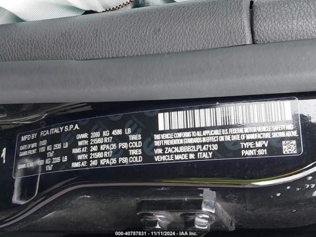 ZACNJBBB2LPL47130 Jeep Renegade Altitude 4x4