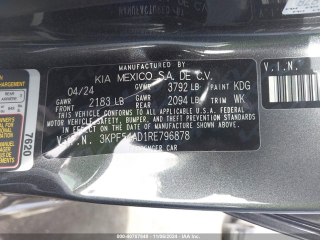 KIA Forte Gt-line 2024 3KPF54AD1RE796878 Image 9