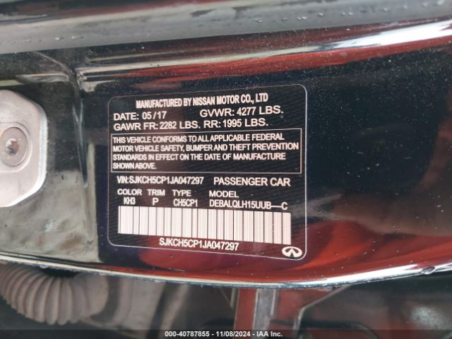 SJKCH5CP1JA047297 Infiniti Qx30 Luxury