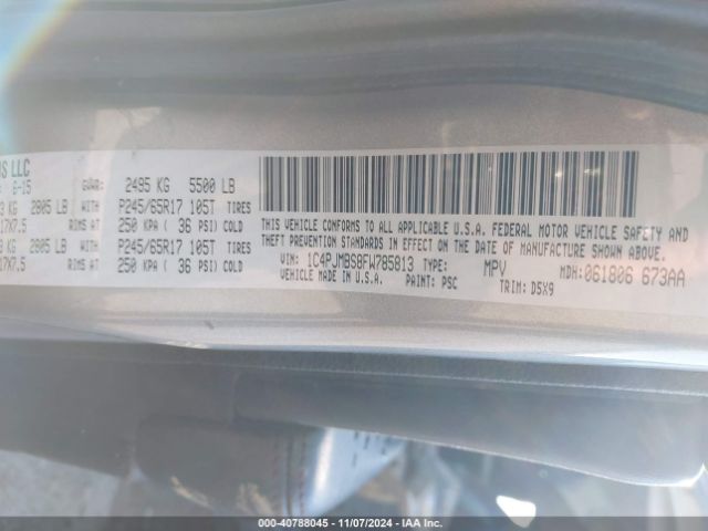 1C4PJMBS8FW785813 Jeep Cherokee Trailhawk