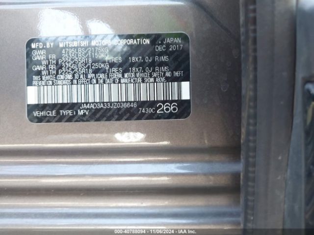 JA4AD3A33JZ036646 Mitsubishi Outlander Le