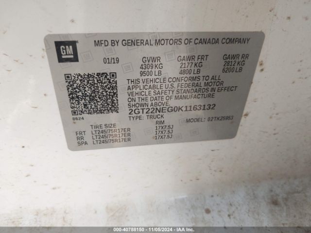 2GT22NEG0K1163132 GMC SIERRA 2500HD