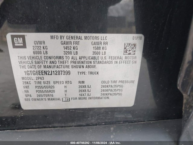 1GTG6EEN2J1207399 GMC Canyon Denali