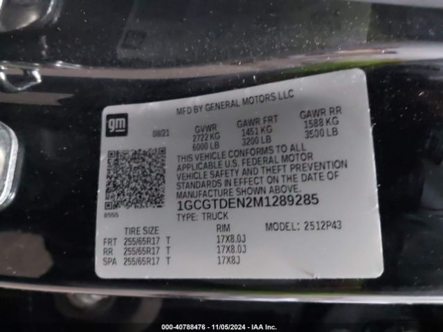 1GCGTDEN2M1289285 Chevrolet Colorado 4wd  Short Box Z71