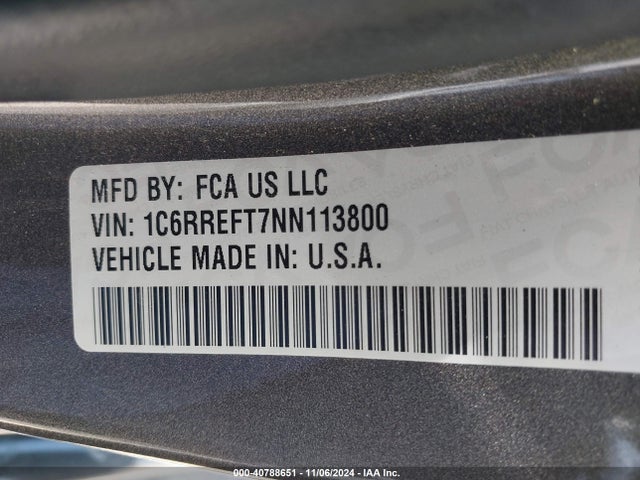 1C6RREFT7NN113800 RAM 1500 Big Horn