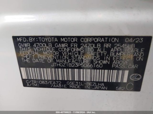 JTHGZ1B23P5066160 Lexus Is 350 F Sport