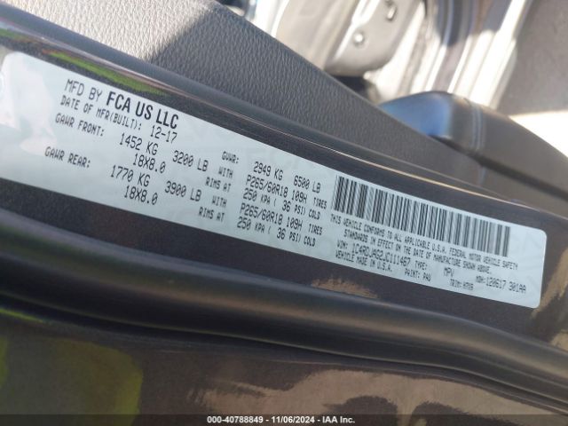 1C4RDJAG2JC111467 Dodge Durango Sxt Awd