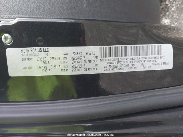 Dodge Grand Caravan Gt 2017 2C4RDGEG1HR813004 Image 9