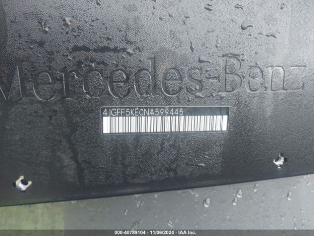 4JGFF5KE0NA599445 Mercedes-Benz Gls 450 4matic