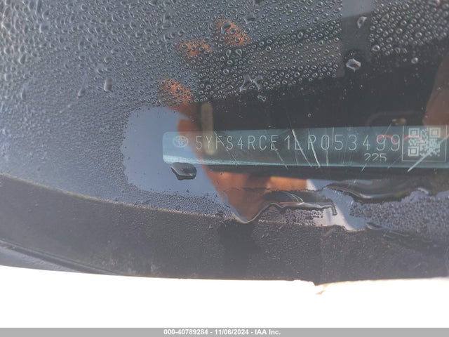 Toyota COROLLA SE 2020 5YFS4RCE1LP053499 Image 9