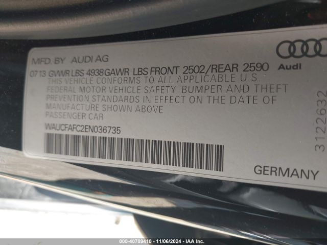 WAUCFAFC2EN036735 Audi A6 2.0t Premium