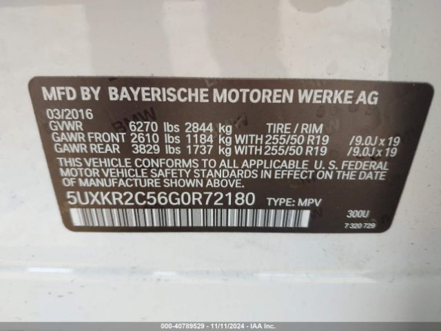 5UXKR2C56G0R72180 BMW X5 Sdrive35i