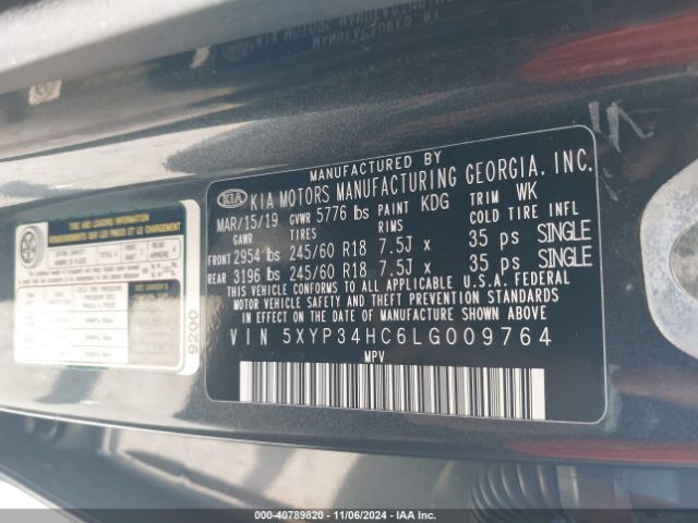 5XYP34HC6LG009764 KIA Telluride Ex