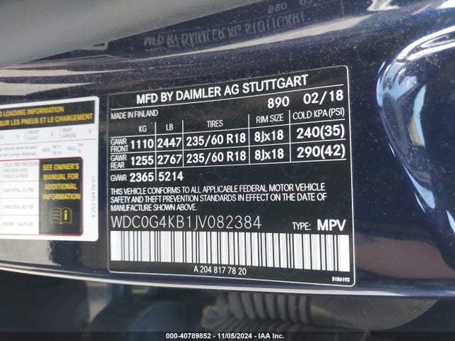 WDC0G4KB1JV082384 Mercedes-Benz Glc 300 4matic