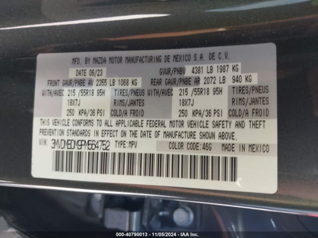 3MVDMBDM9PM564752 Mazda Cx-30 2.5 S Premium