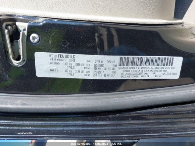 2C4RDGCG6HR664477 Dodge Grand Caravan Sxt