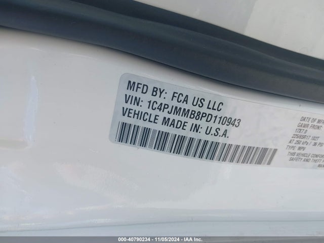 1C4PJMMB8PD110943 Jeep Cherokee Altitude Lux 4x4