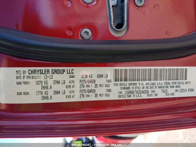 RAM 1500 Express 2014 1C6RR6KTXES246936 Image 9