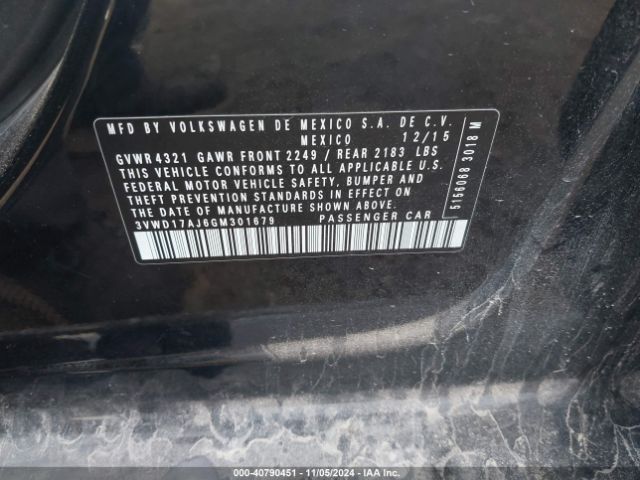 3VWD17AJ6GM301679 Volkswagen Jetta 1.8t Sport