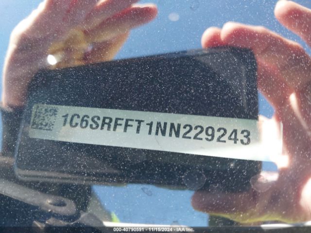 1C6SRFFT1NN229243 RAM 1500 Lone Star  4x4 5'7 Box