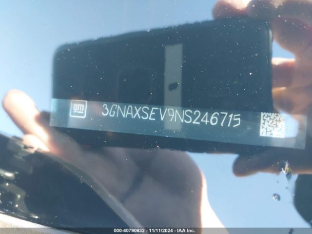 3GNAXSEV9NS246715 Chevrolet Equinox Awd Ls