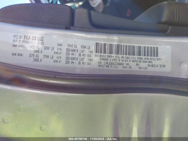 1C4RJEBG4JC430044 Jeep Grand Cherokee Limited 4x2