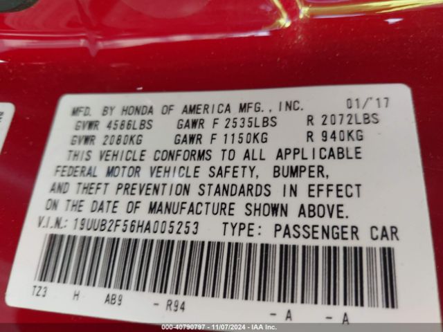 19UUB2F56HA005253 Acura Tlx Technology Package