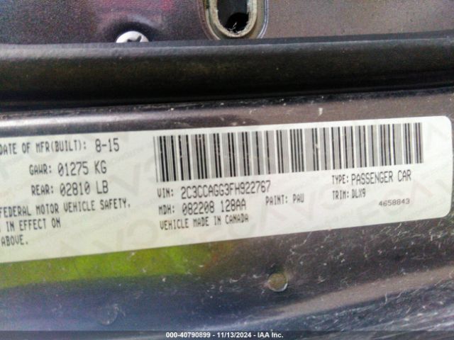 2C3CCAGG3FH922767 Chrysler 300 300s