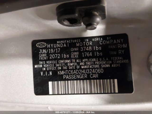 KMHTC6AD2HU324060 Hyundai Veloster Value Edition
