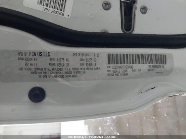 2C3CCAAG1FH930942 Chrysler 300 Limited