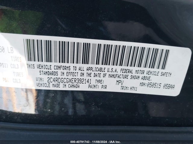 Dodge Grand Caravan Sxt 2014 2C4RDGCGXER392141 Image 9
