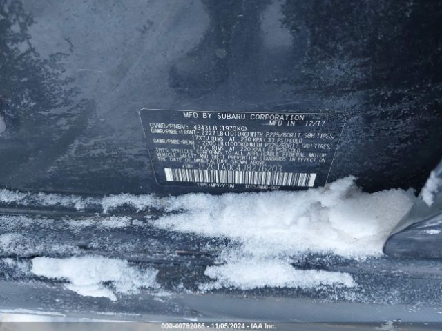 JF2GTADC4J8276203 Subaru Crosstrek 2.0i Premium