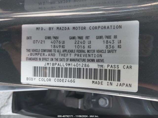 JM1BPALL9M1401286 Mazda Mazda3 Preferred