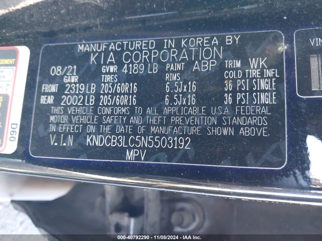 KIA Niro Lxs 2022 KNDCB3LC5N5503192 Image 9
