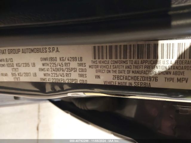 2014 FIAT 500L ZFBCFACH0EZ011976 Photo 8