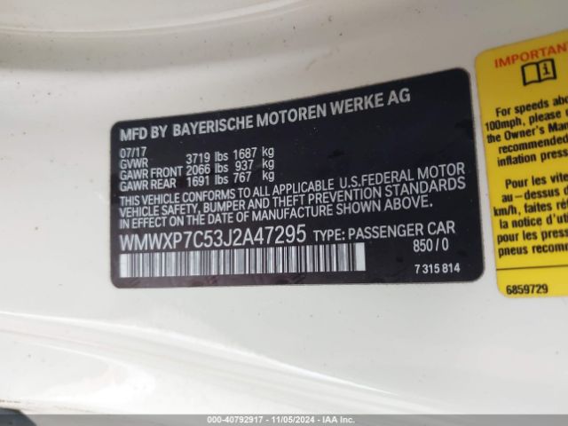 WMWXP7C53J2A47295 Mini Hardtop Cooper S