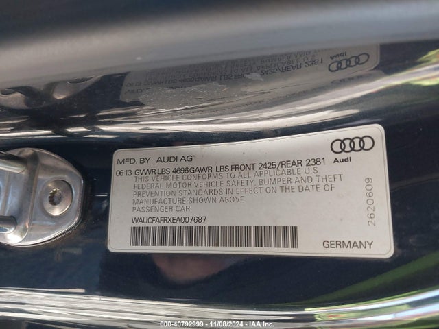 WAUCFAFRXEA007687 Audi A5 2.0t Premium