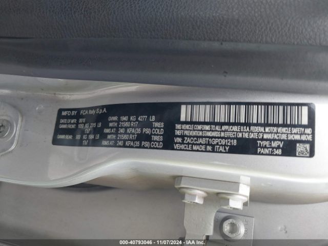 ZACCJABT1GPD91218 Jeep Renegade Latitude