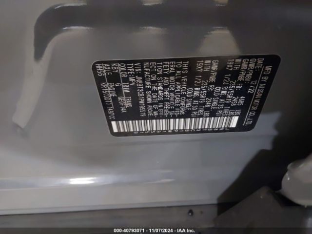 JN8BT3CB1PW195519 Nissan Rogue Sl Intelligent Awd