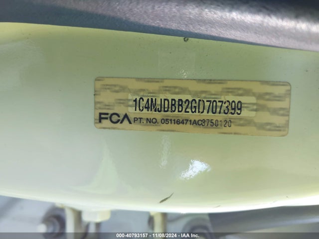 Jeep Compass 75th Anniversary 2016 1C4NJDBB2GD707399 Image 9