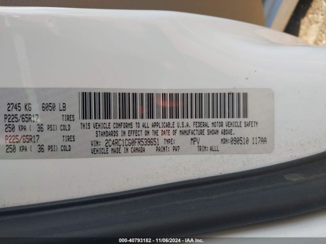 2C4RC1CG0FR539651 Chrysler Town & Country Touring-l
